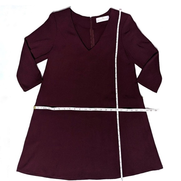 Amanda Uprichard Burgundy V-Neck Tunic - Picture 5 of 9